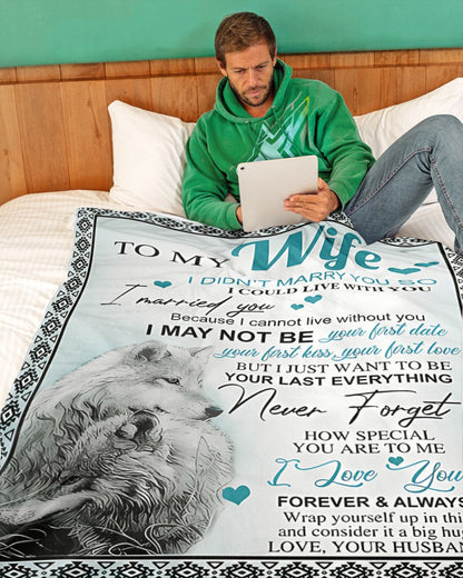 Special Gift For Your Wife Blanket - From Husband (SKU-CHAU-B15) FULL