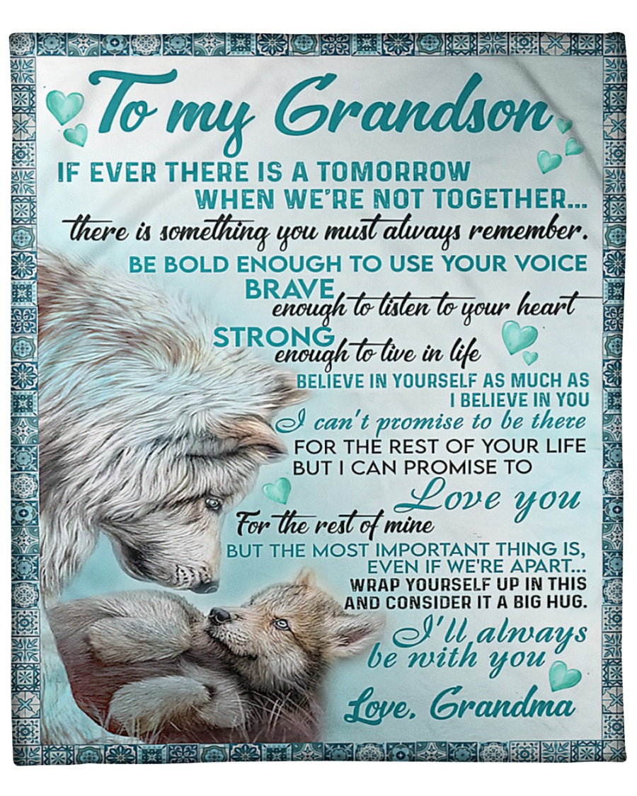 To My Grandson blanket - from grandma (SKUB06-109)