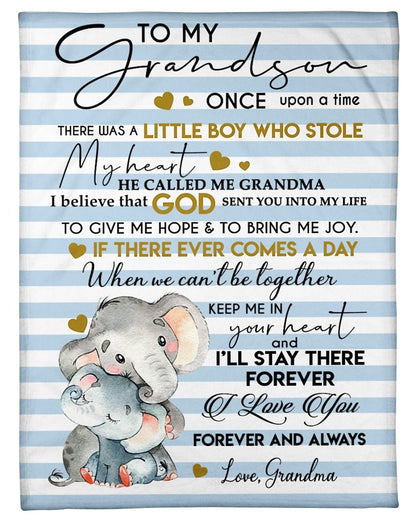 Special Gift For Your Grandson Blanket - From Grandma