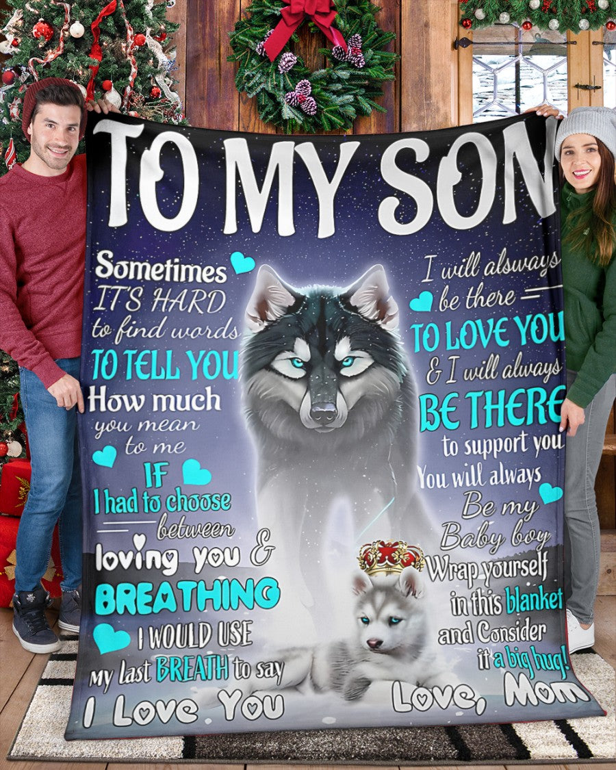 Gift for Son Blanket from Mom - Blanket (SKUB11-102)