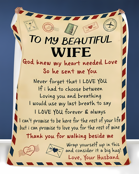 Special Wife Gift Blanket - From Husband